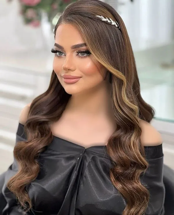 Open hairstyle for wedding 20