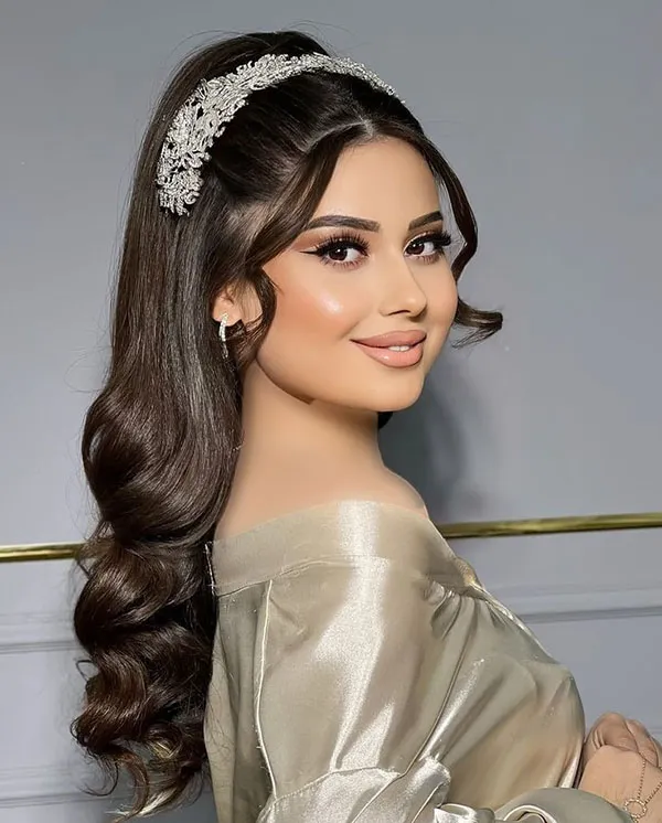 Open hairstyle for wedding 21