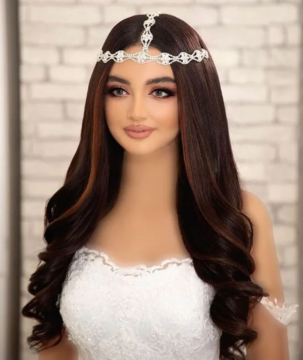 Open hairstyle for wedding 3