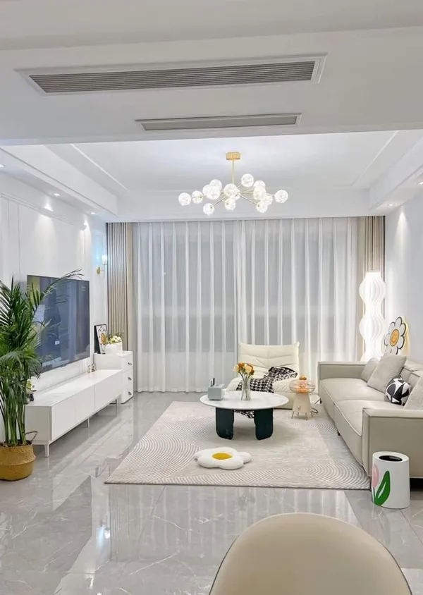 Rectangular living room layout ideas 11