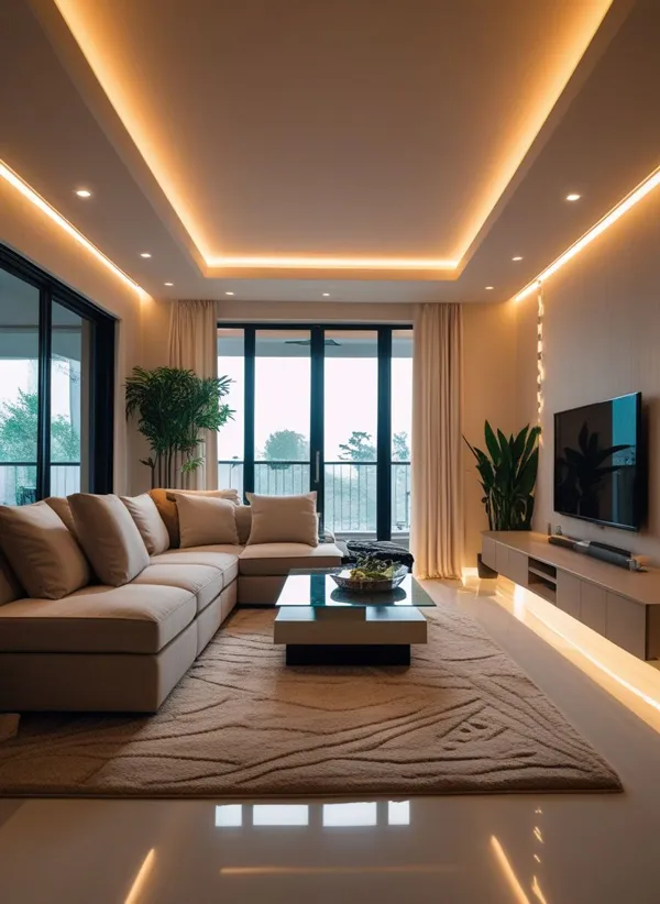 Rectangular living room layout ideas 14
