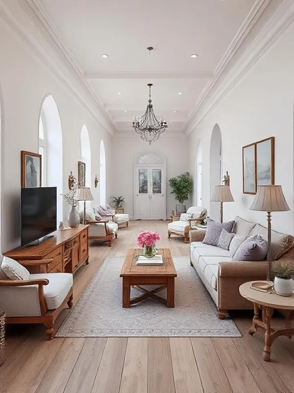 Rectangular living room layout ideas 20