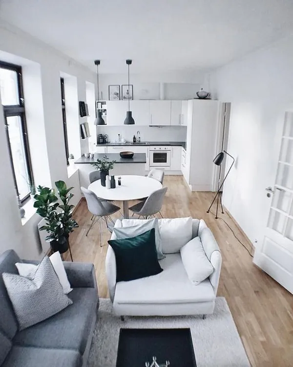 Rectangular living room layout ideas 22