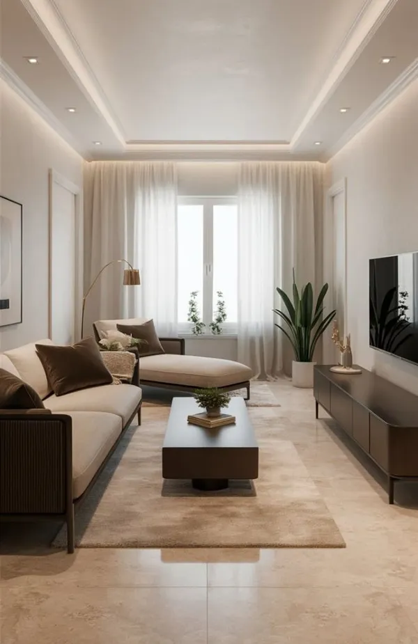 Rectangular living room layout ideas 6