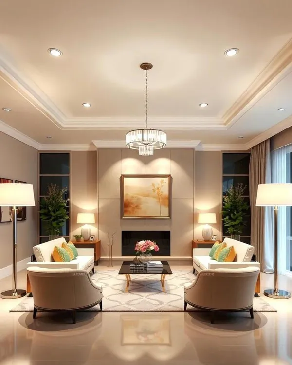 Rectangular living room layout ideas 7