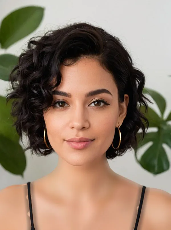 31 مدل مو کوتاه کرلی |وقتی فر بودن میتونه شیکترین انتخابت باشه! 21 Short curly hairstyle 9