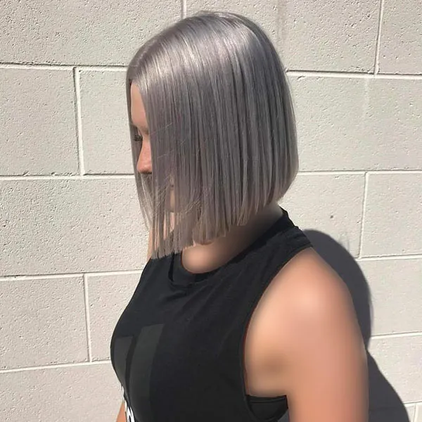 Silver gray hair color 15