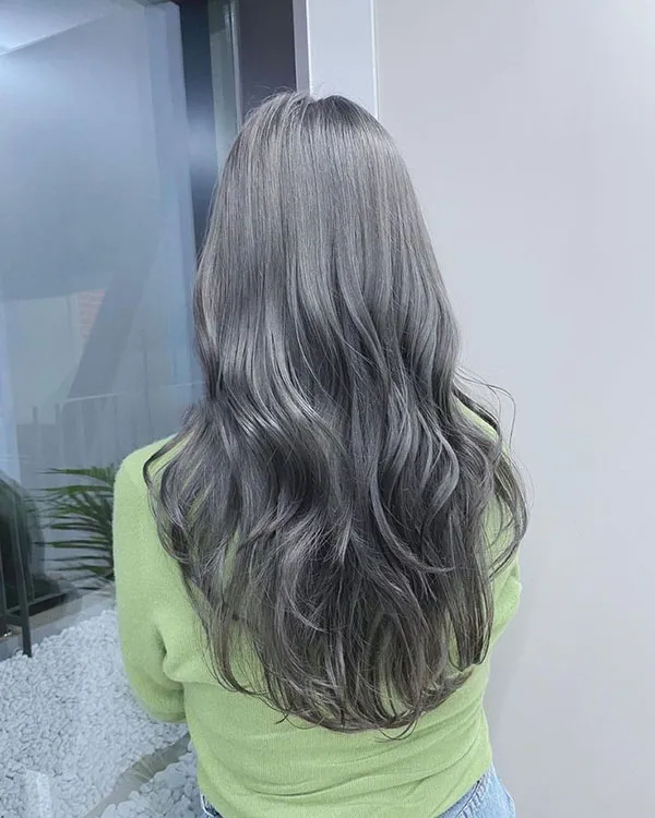 Silver gray hair color 18
