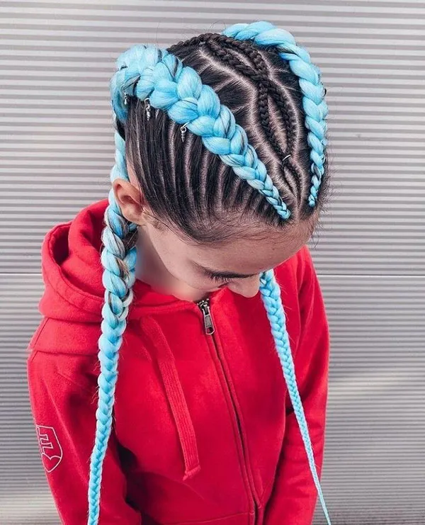 Simple hair weave for girls at home 1