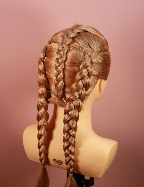 Simple hair weave for girls at home 22