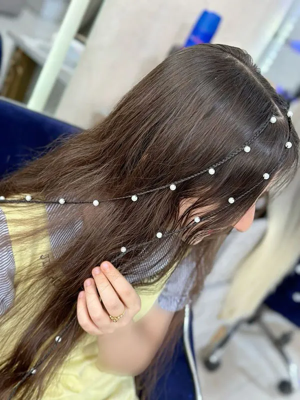 Simple hair weave for girls at home 23