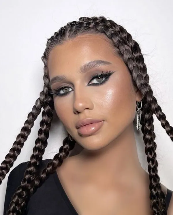 Simple hair weave for girls at home 4