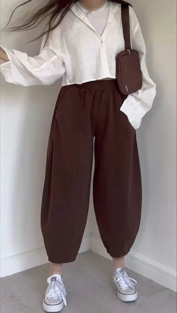 Style with wide leg pants 10