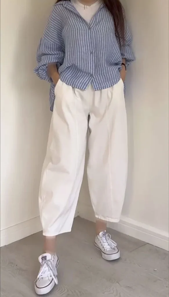 Style with wide leg pants 18