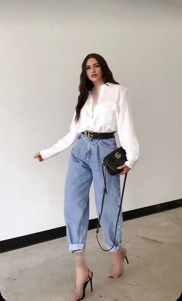 Style with wide leg pants 26
