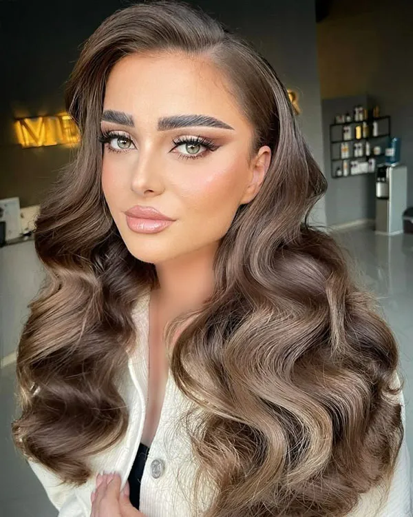 39 مدل مو فر درشت باز مجلسی زنانه | شیک، حجیم و فوقجذاب! 21 Womens loose curly hairstyle 16