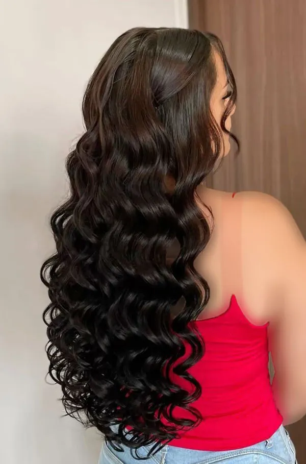 39 مدل مو فر درشت باز مجلسی زنانه | شیک، حجیم و فوقجذاب! 30 Womens loose curly hairstyle 27