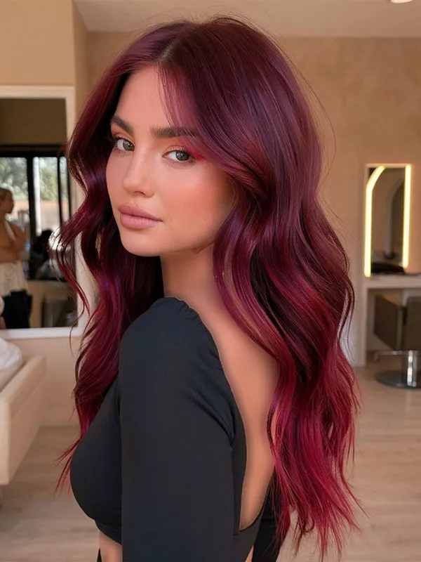 crimson hair color 7