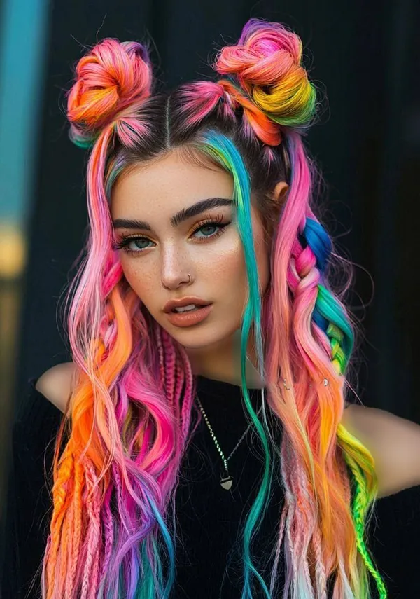 30 مدل رنگ مو دخترانه فانتزی جدید | بریم سراغ رنگایی که استایلتو میترکونن 4 fantasy hair color girls diakoland photo 1