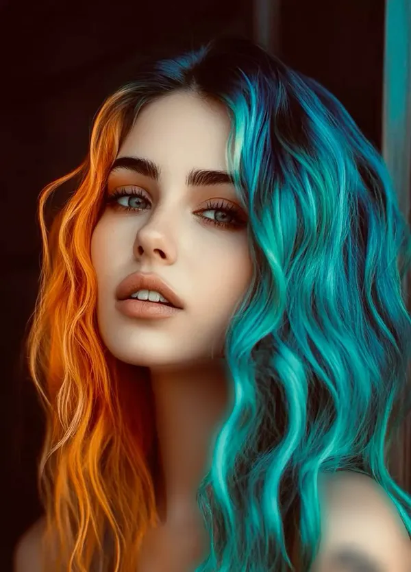 30 مدل رنگ مو دخترانه فانتزی جدید | بریم سراغ رنگایی که استایلتو میترکونن 21 fantasy hair color girls diakoland photo 19