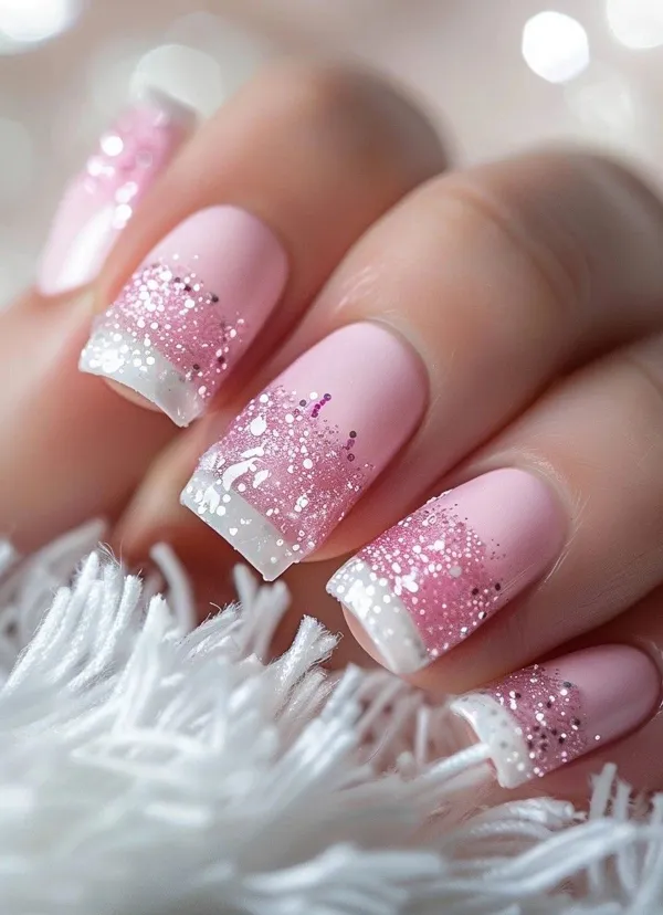 french glitter nails diakoland photo 19