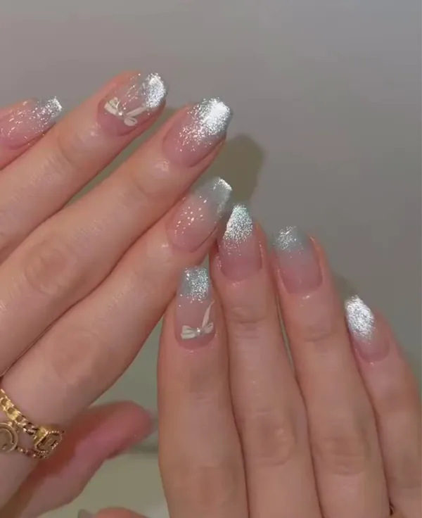 french glitter nails diakoland photo 24