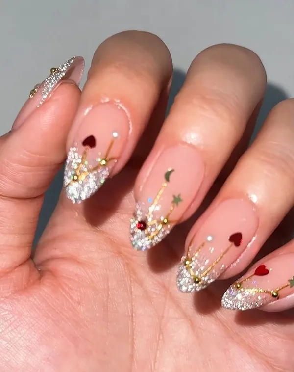 french glitter nails diakoland photo 33
