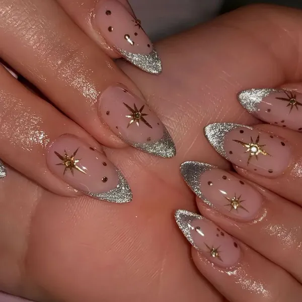 french glitter nails diakoland photo 8