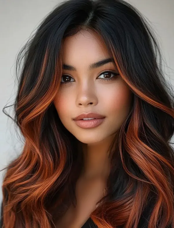 رنگ مو هایلایت تیره و روشن | 30 ترکیب خاص برای موهای جذاب و استایلی متفاوت 18 hair highlight dark light diakoland photo 15