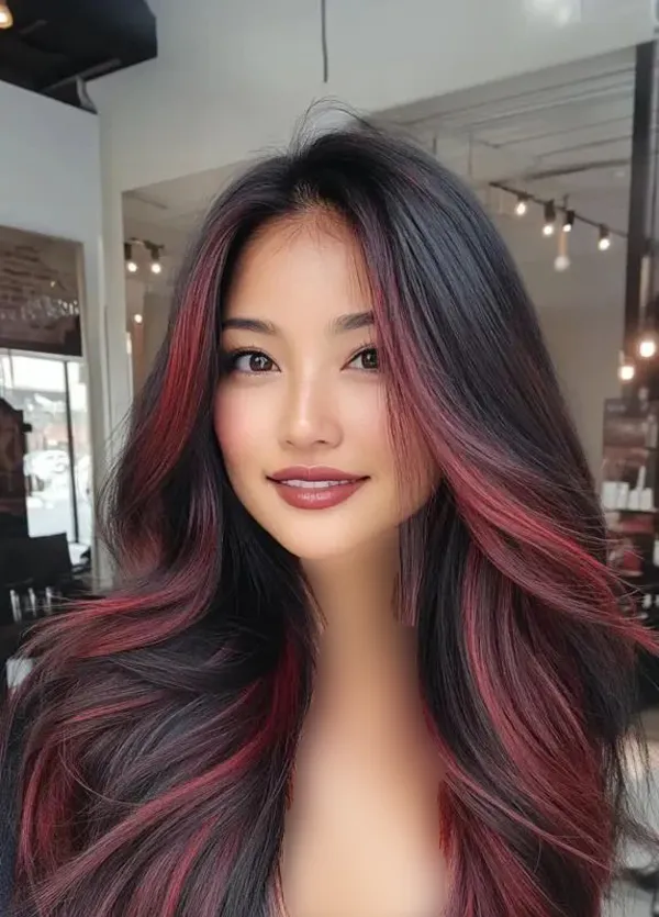 رنگ مو هایلایت تیره و روشن | 30 ترکیب خاص برای موهای جذاب و استایلی متفاوت 23 hair highlight dark light diakoland photo 21