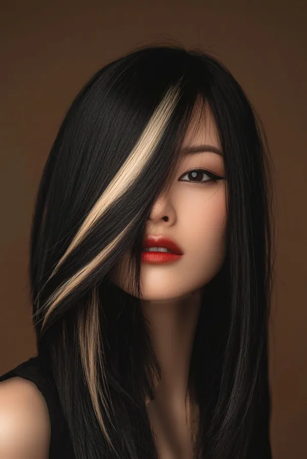 رنگ مو هایلایت تیره و روشن | 30 ترکیب خاص برای موهای جذاب و استایلی متفاوت 29 hair highlight dark light diakoland photo 28
