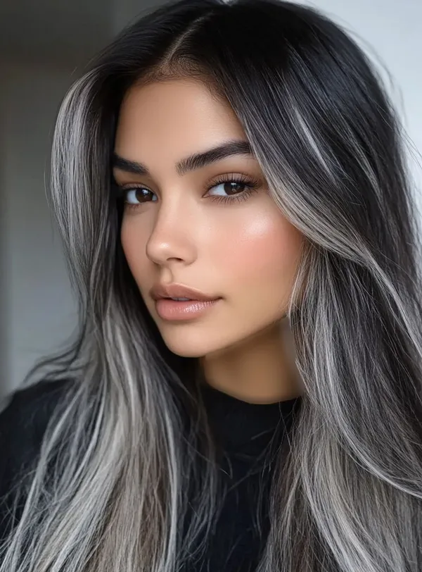 رنگ مو هایلایت تیره و روشن | 30 ترکیب خاص برای موهای جذاب و استایلی متفاوت 4 hair highlight dark light diakoland photo 3