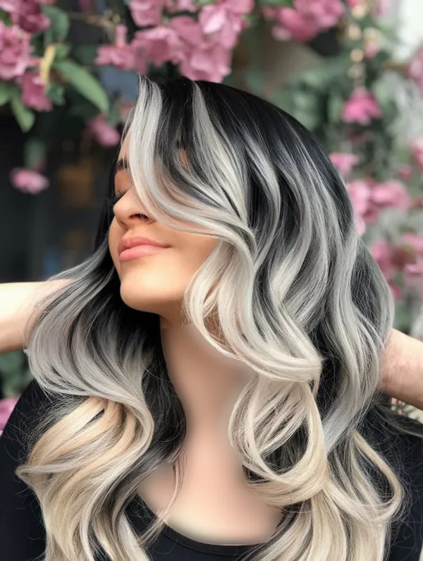 رنگ مو هایلایت تیره و روشن | 30 ترکیب خاص برای موهای جذاب و استایلی متفاوت 7 hair highlight dark light diakoland photo 6