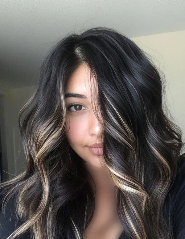 رنگ مو هایلایت تیره و روشن | 30 ترکیب خاص برای موهای جذاب و استایلی متفاوت 11 hair highlight dark light diakoland photo 7