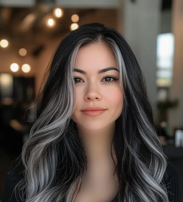 رنگ مو هایلایت تیره و روشن | 30 ترکیب خاص برای موهای جذاب و استایلی متفاوت 12 hair highlight dark light diakoland photo 8