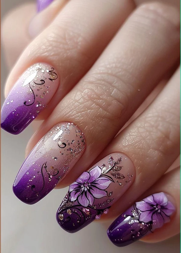purple nail designs diakoland photo 35