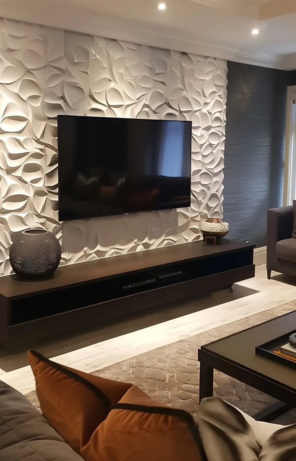 tv wall decor ideas diakoland photo 13
