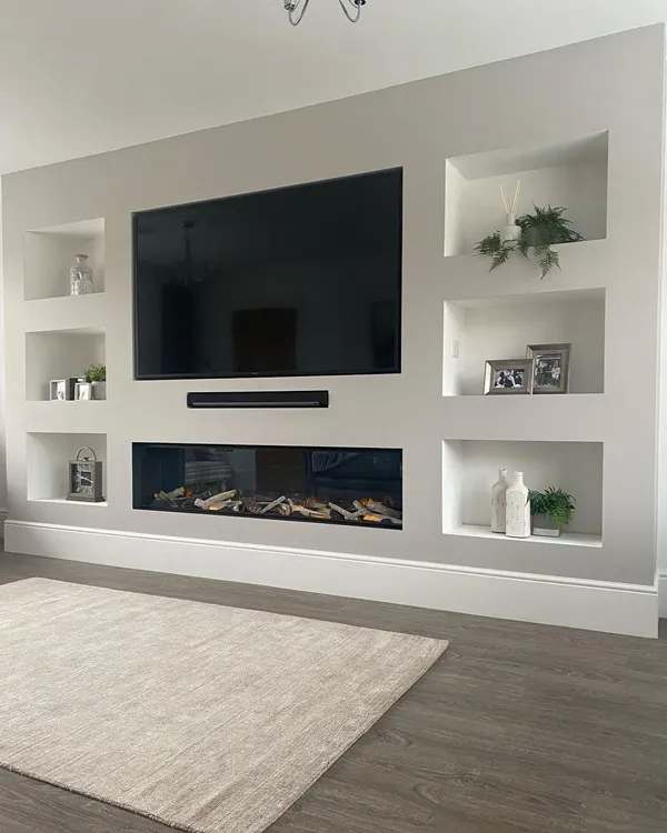 tv wall decor ideas diakoland photo 21