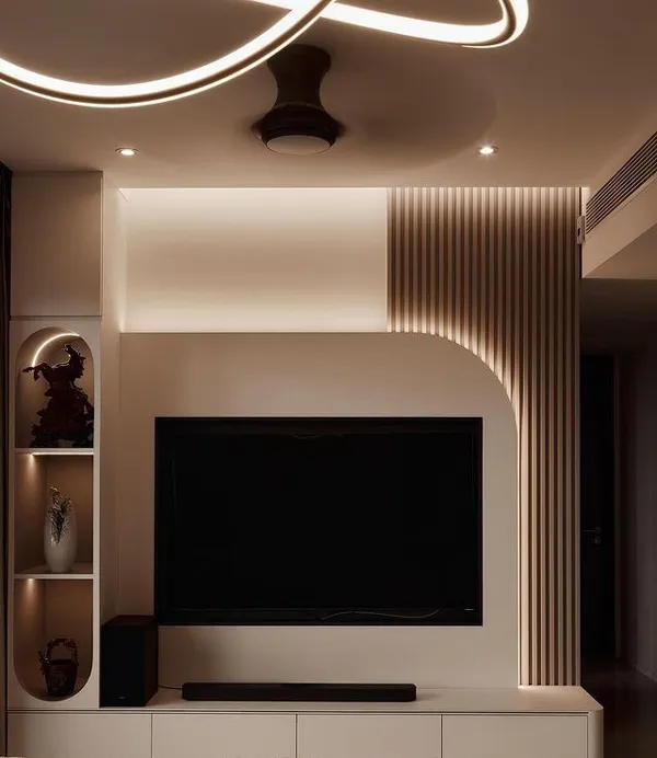 tv wall decor ideas diakoland photo 22
