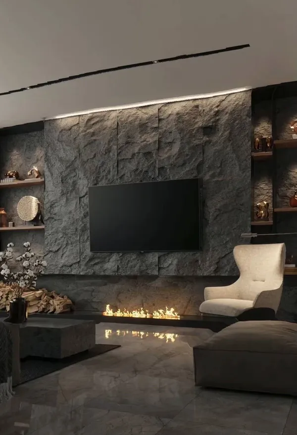 tv wall decor ideas diakoland photo 24