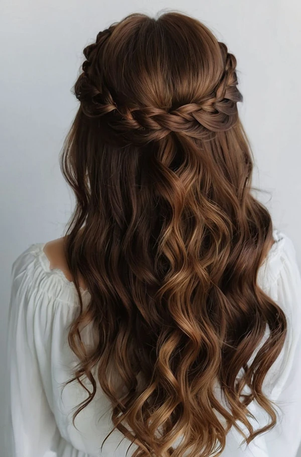 31 مدل موی بافت دخترانه برای عروسی | ترندهای جذاب و شیک امسال 22 wedding braid hairstyles girls diakoland photo 16