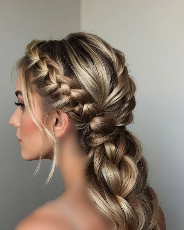 31 مدل موی بافت دخترانه برای عروسی | ترندهای جذاب و شیک امسال 29 wedding braid hairstyles girls diakoland photo 17