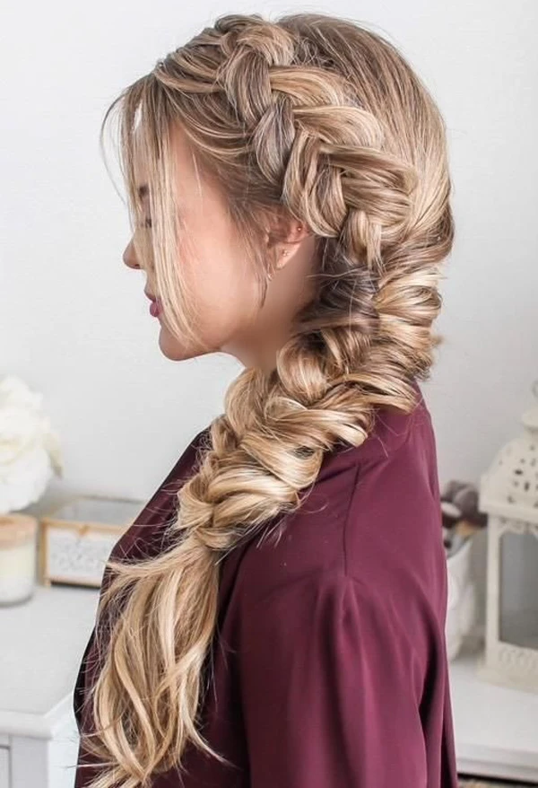 31 مدل موی بافت دخترانه برای عروسی | ترندهای جذاب و شیک امسال 28 wedding braid hairstyles girls diakoland photo 18