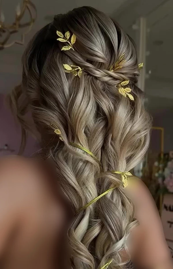 31 مدل موی بافت دخترانه برای عروسی | ترندهای جذاب و شیک امسال 9 wedding braid hairstyles girls diakoland photo 5