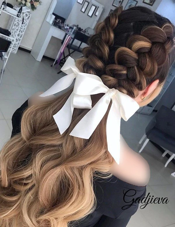 31 مدل موی بافت دخترانه برای عروسی | ترندهای جذاب و شیک امسال 15 wedding braid hairstyles girls diakoland photo 8