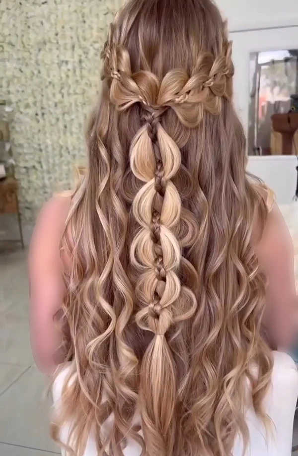 31 مدل موی بافت دخترانه برای عروسی | ترندهای جذاب و شیک امسال 17 wedding braid hairstyles girls diakoland photo 9