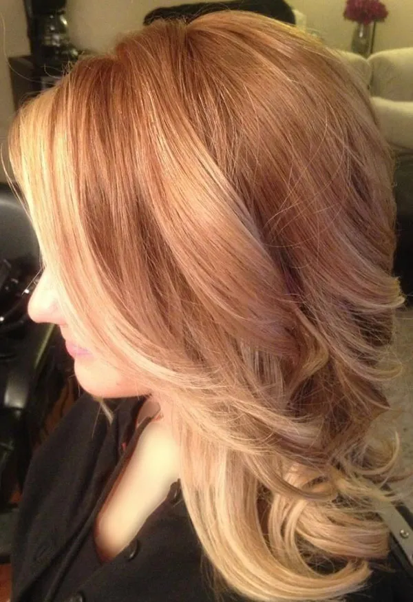 مدل رنگ مو کهربایی دخترانه؛ ترند گرم و درخشان 2025 17 Amber hair color 13