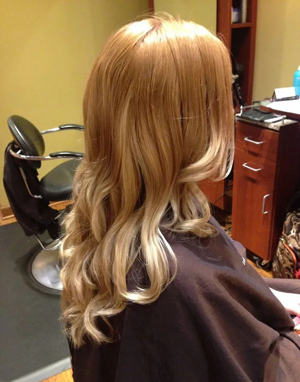 مدل رنگ مو کهربایی دخترانه؛ ترند گرم و درخشان 2025 19 Amber hair color 16