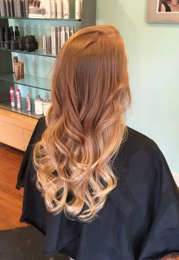 مدل رنگ مو کهربایی دخترانه؛ ترند گرم و درخشان 2025 20 Amber hair color 17