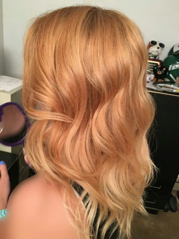 مدل رنگ مو کهربایی دخترانه؛ ترند گرم و درخشان 2025 27 Amber hair color 24